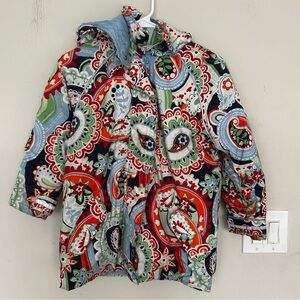 Hanna Andersson ski snow coat paisley girls size 130 (8-10 Years Old).